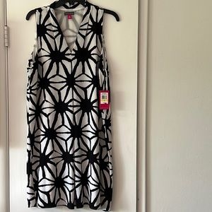 Vince Canute Kenya Blues black and white dress